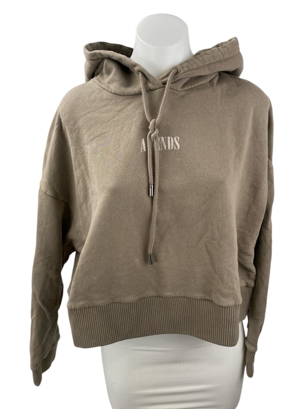 Afends Brown Long Sleeve Activewear Sports Hoodie Sweatshirt Sweater Top Size M